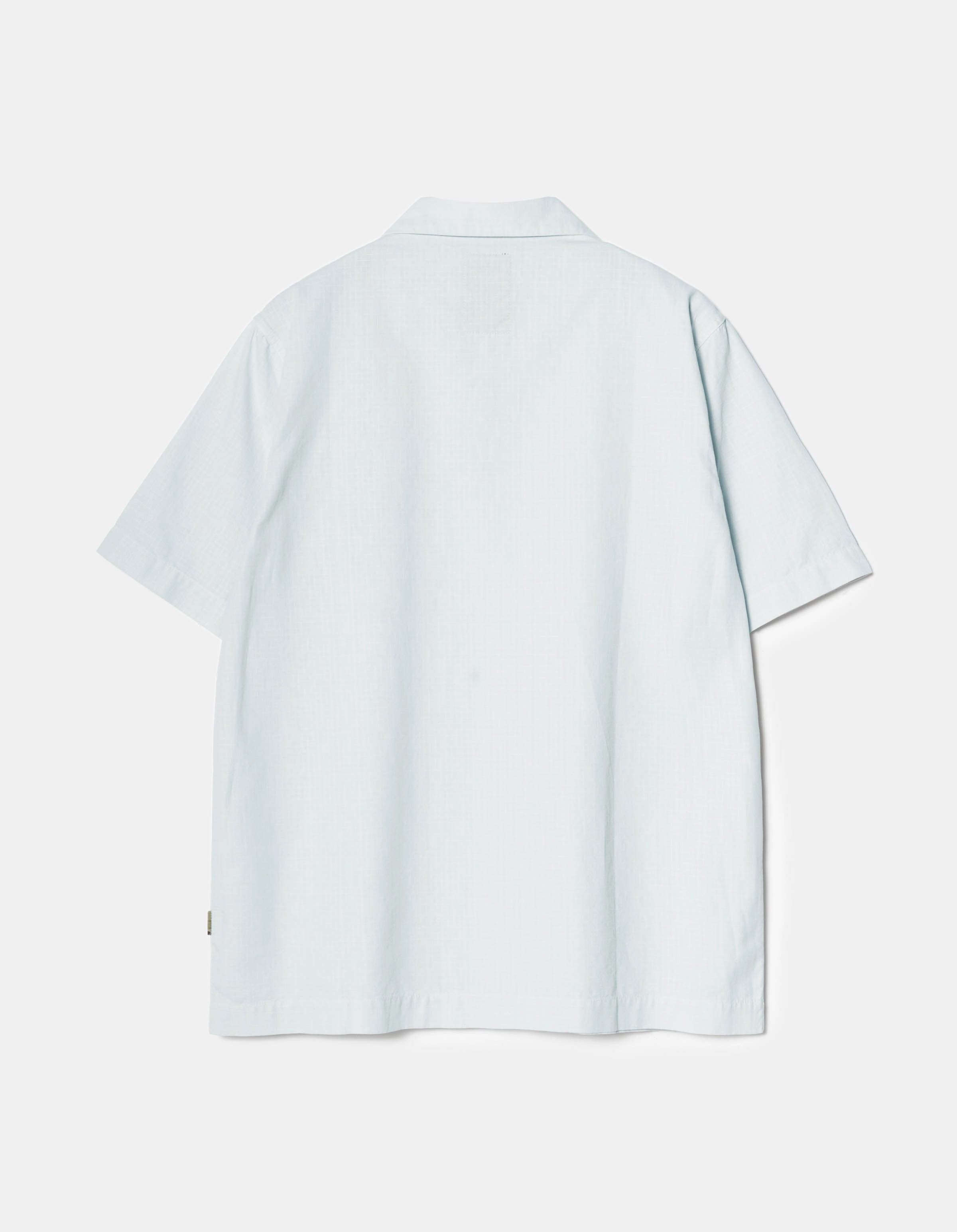 Static Dissipating Fiber slim fit 7105 Hemp Camp Collar Shirt Ice Blue