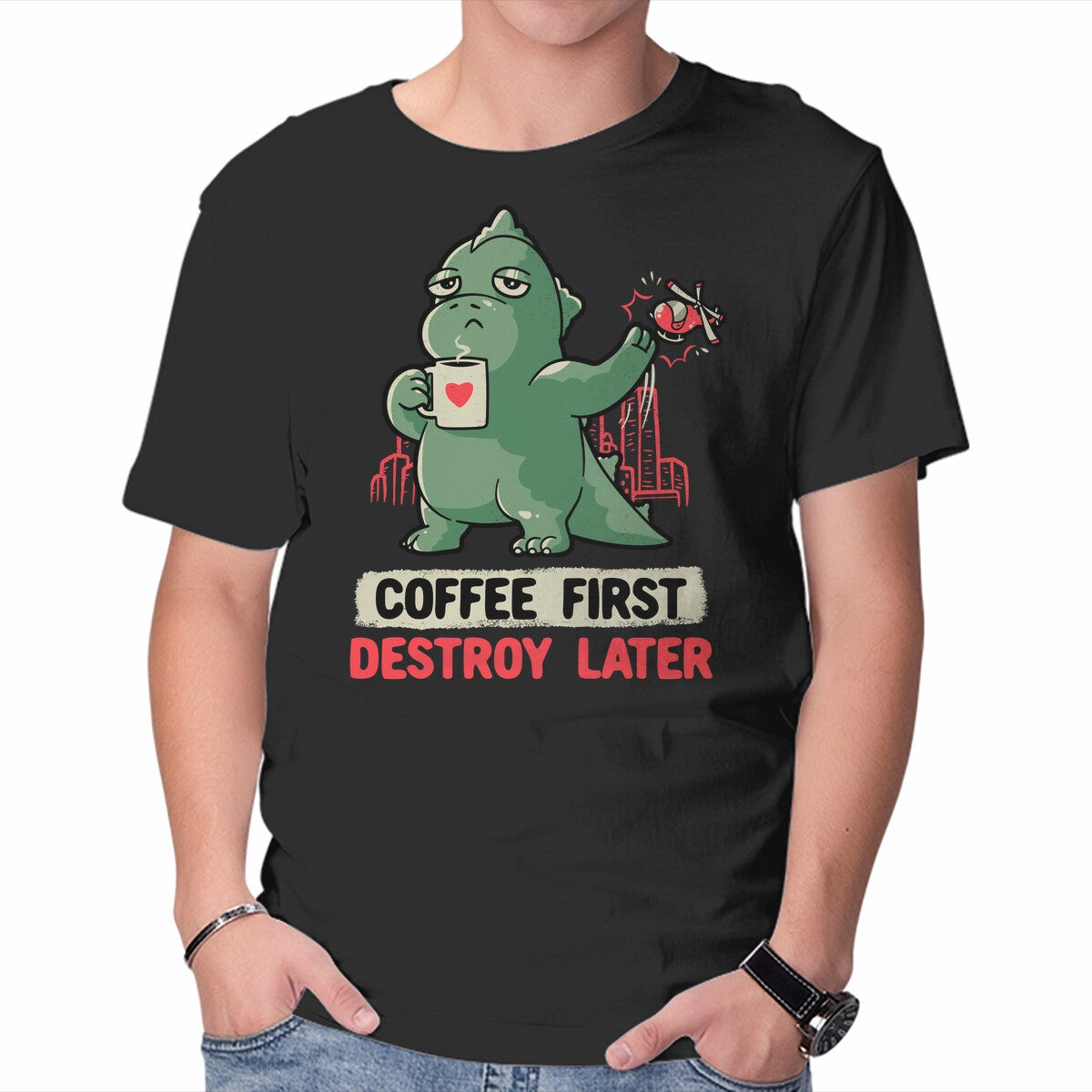 spring fashion Coffee First Destroy Later