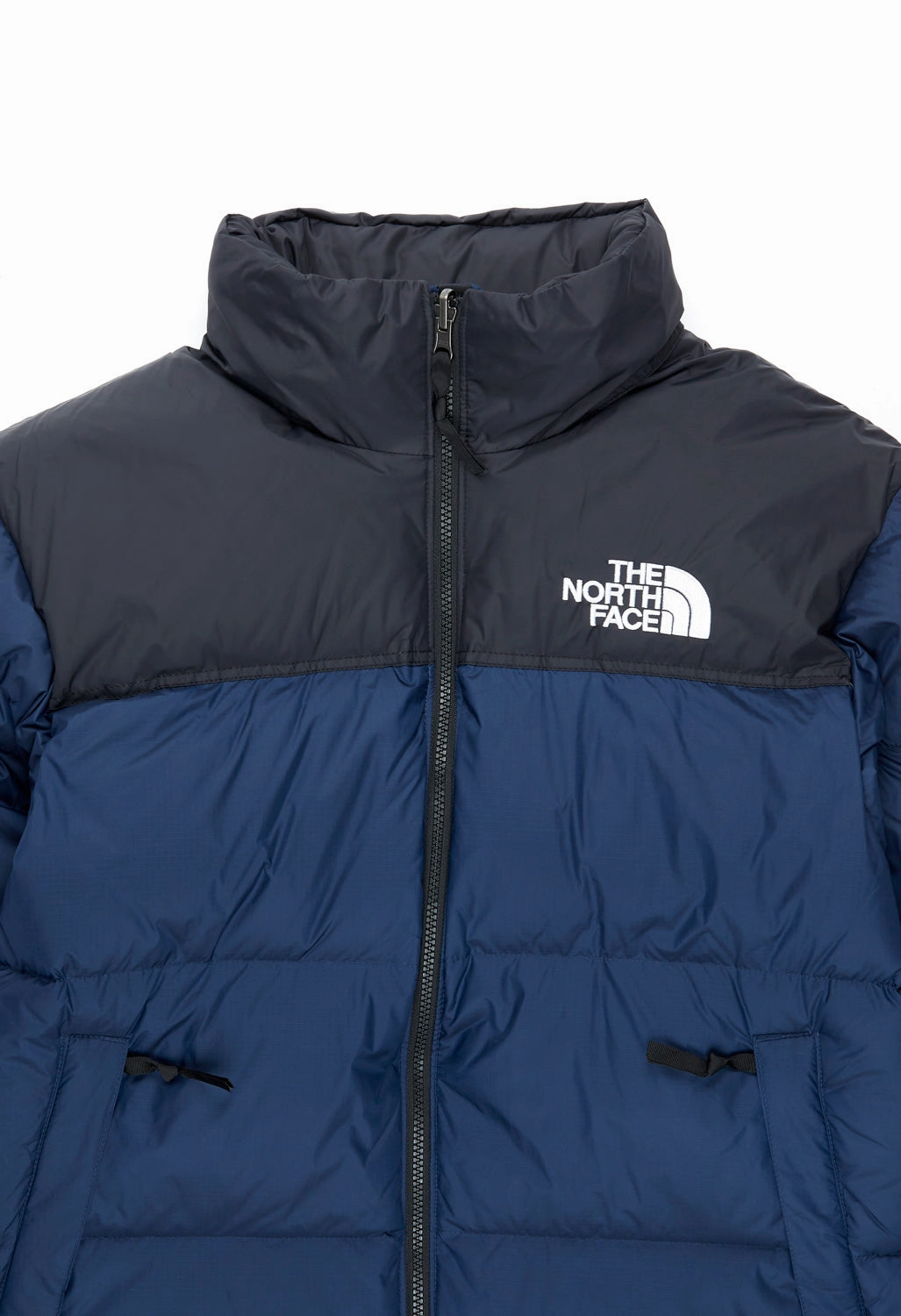 Non Restrictive Silhouette Simple Urban Layer The North Face 1996 Retro Nuptse Men's Jacket - Summit Navy-TNF Black