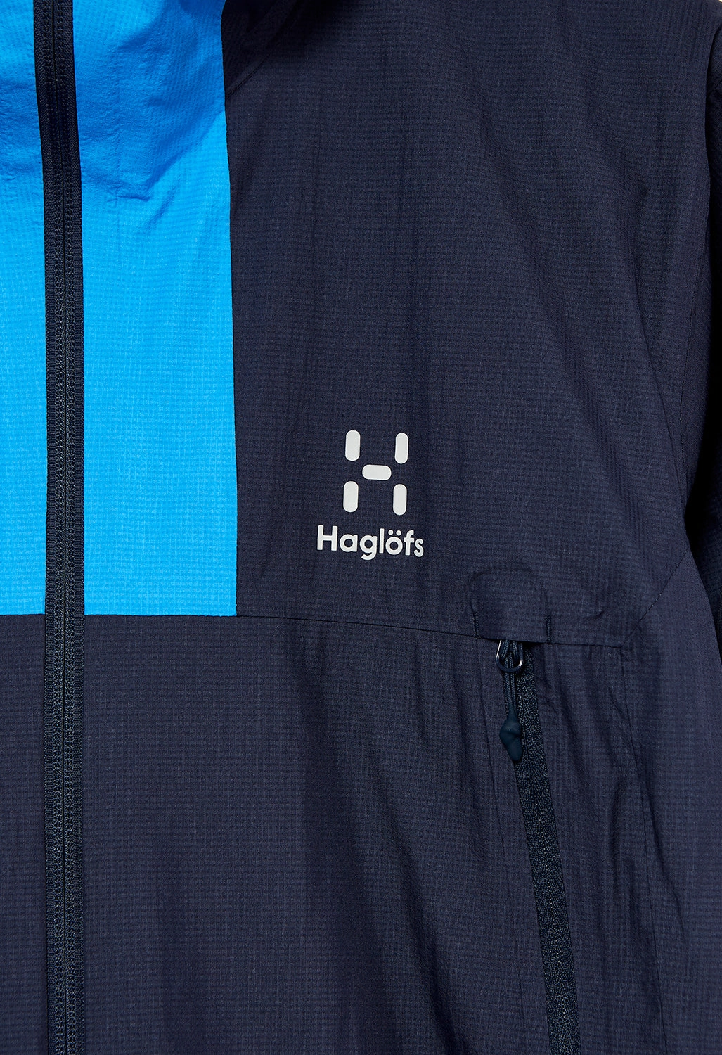 Anti Slip Cuffs Hagl?fs Men's L.I.M Proof Jacket - Tarn Blue/Nordic Blue