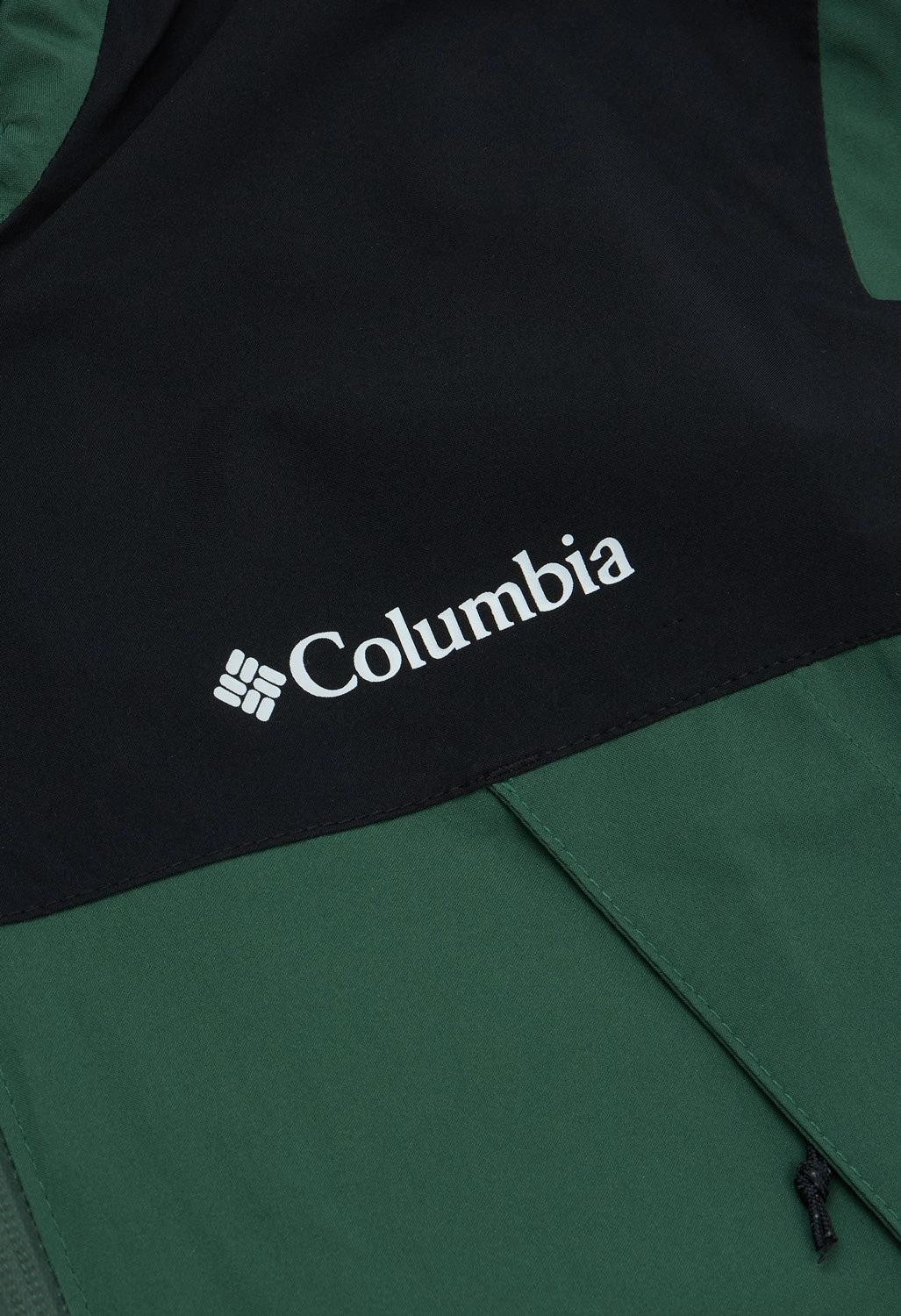 Columbia Men's Boulder Falls Jacket - Rain Forest, Black Ergonomic Shoulder Cut
