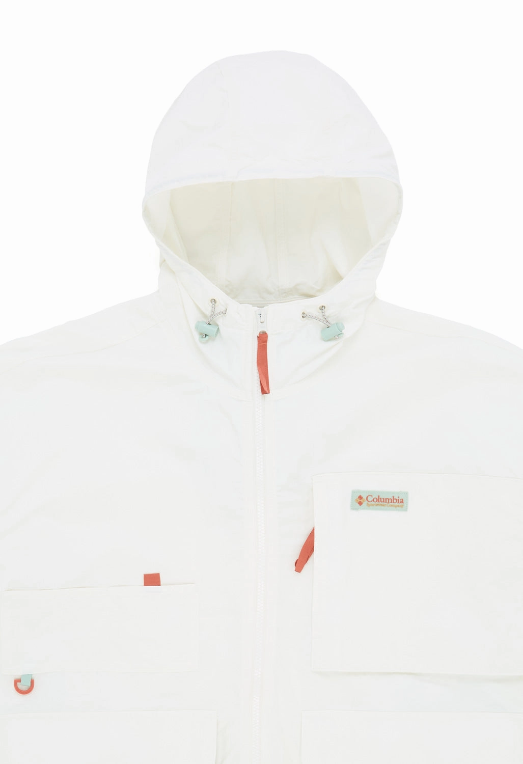 Thermoplastic Elastomer Trim Cold Day Look Columbia Men's Cove Beach Windbreaker - Sea Salt