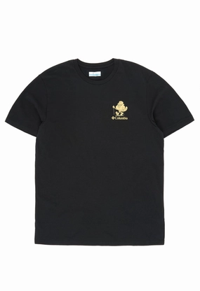 Columbia Men's Hageman Graphic T-Shirt - Black / Hike On Casual Performance Fit