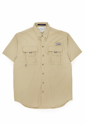 Columbia Men's PFG Bahama II Short Sleeve Shirt - Fossil Cocktail Event
