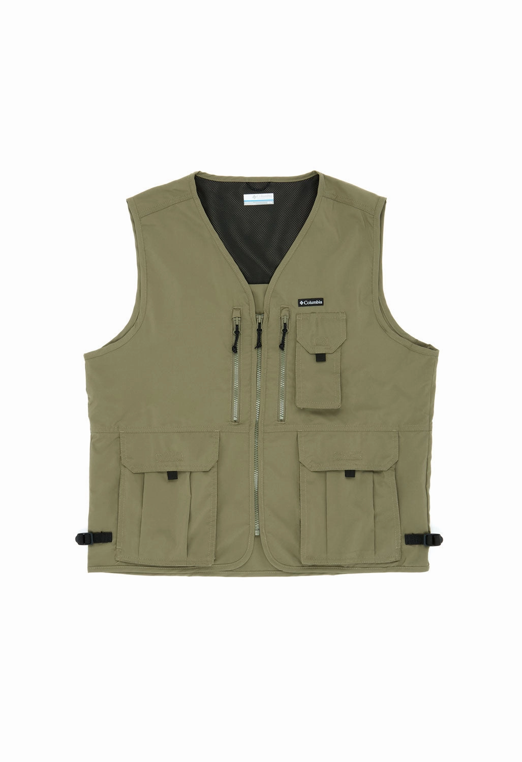 Columbia Men's Silver Ridge Utility Vest - Stone Green Reinforced Elbows Versatile Layering Weight
