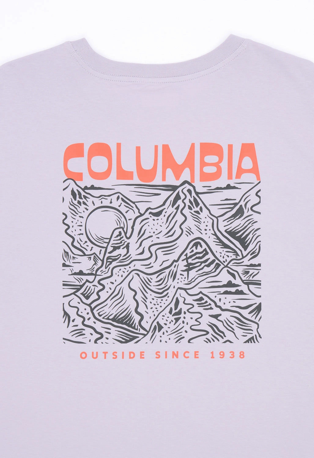 Columbia Women's Rolling Bend Graphic Oversize T-Shirt - Lavender Pearl, Mountainview Kids playfulness Cozy Layer Fit