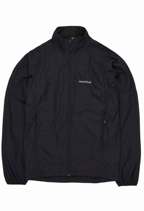 Designer Inspired Adaptive Tension Bands Montbell Men's Light Shell Outer Jacket - Black