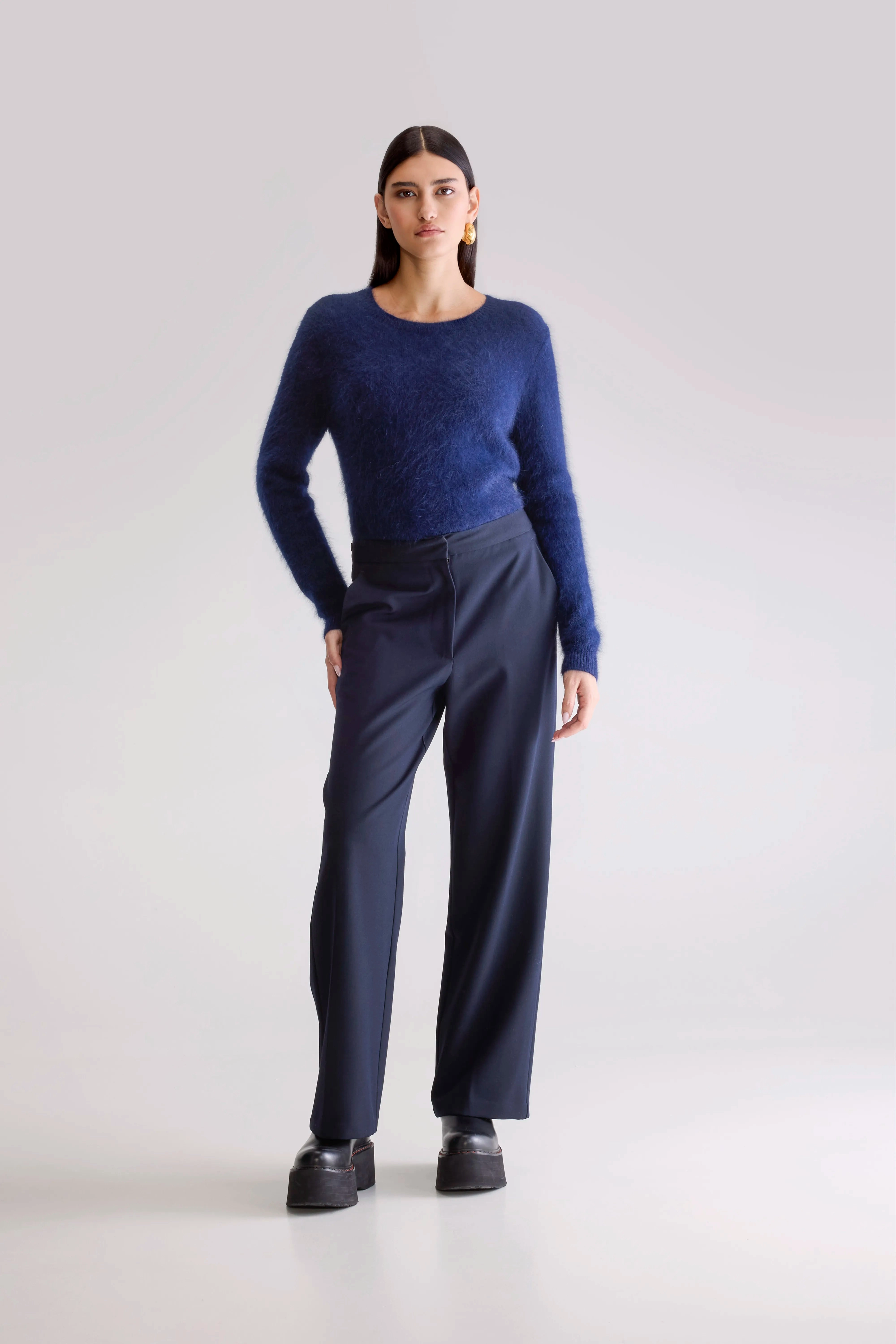 Sunrise straight trousers (252 / W / AMERICA) Eco Friendly Dye Quick Dry Fabric