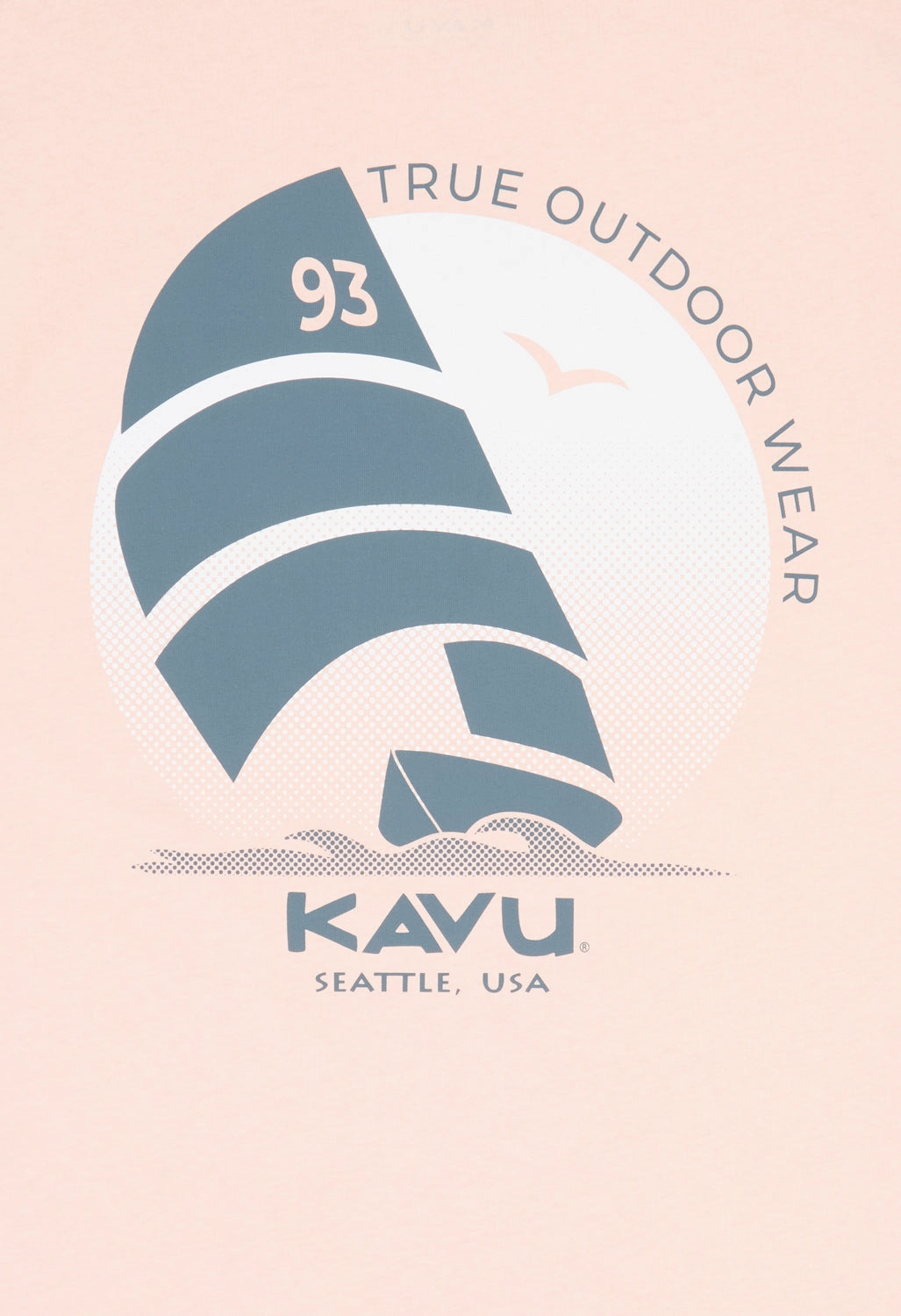 Wool combination KAVU Men's Rudder Tee - Frappe