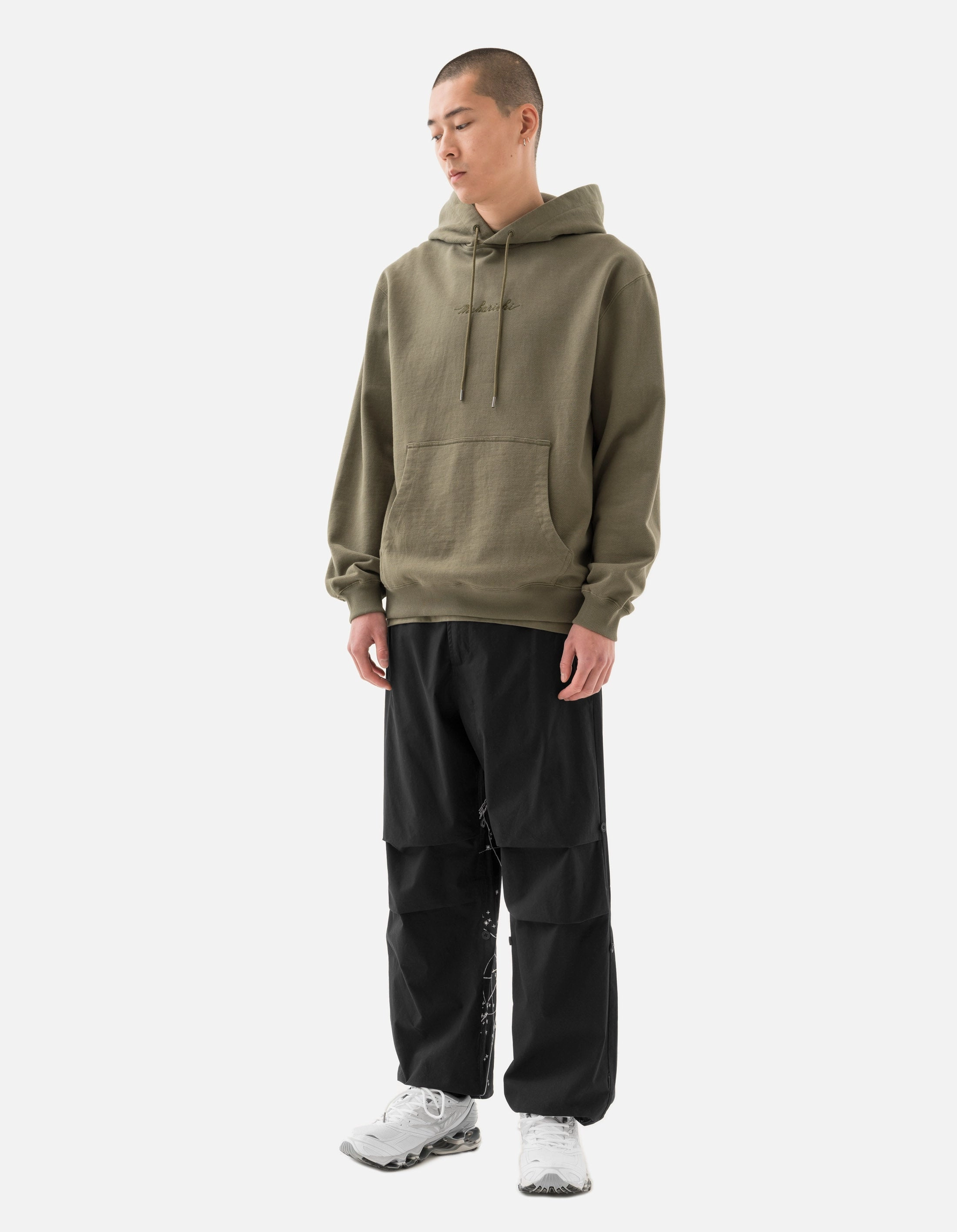 sunny day wear 4622 Maharishi Organic Hooded Sweat Olive