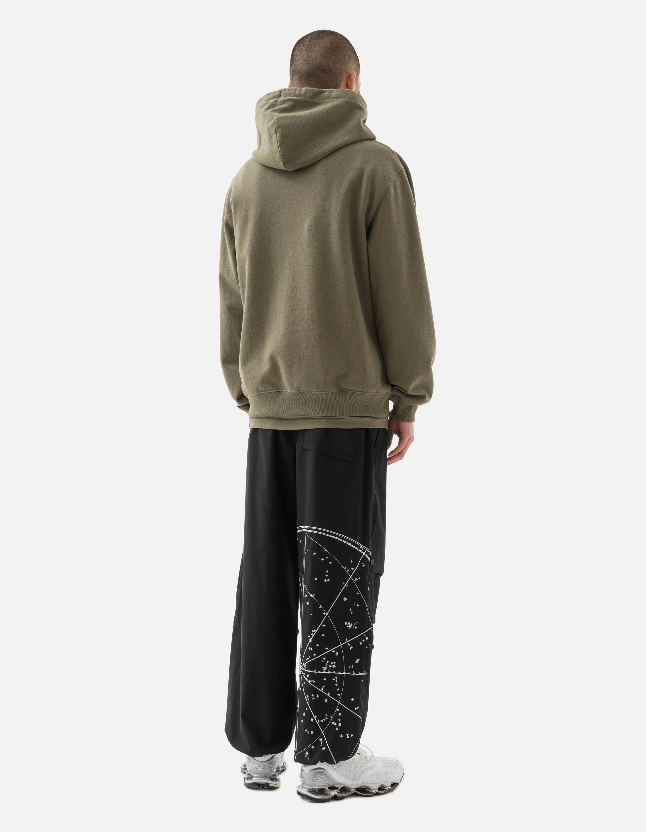 4622 Maharishi Organic Hooded Sweat Olive Trendy Essentials Fashion Wearable