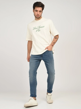 Men's 512 Blue Slim Tapered Fit Mid Rise Selvedge Jeans Modern Minimalist Urban Explorer Relaxed Style Weekend Style High Quality