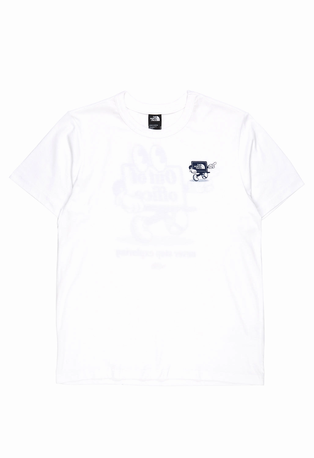 The North Face Cartoon Logo Relaxed Short Sleeve T-Shirt - TNF White Durable Knit Structure