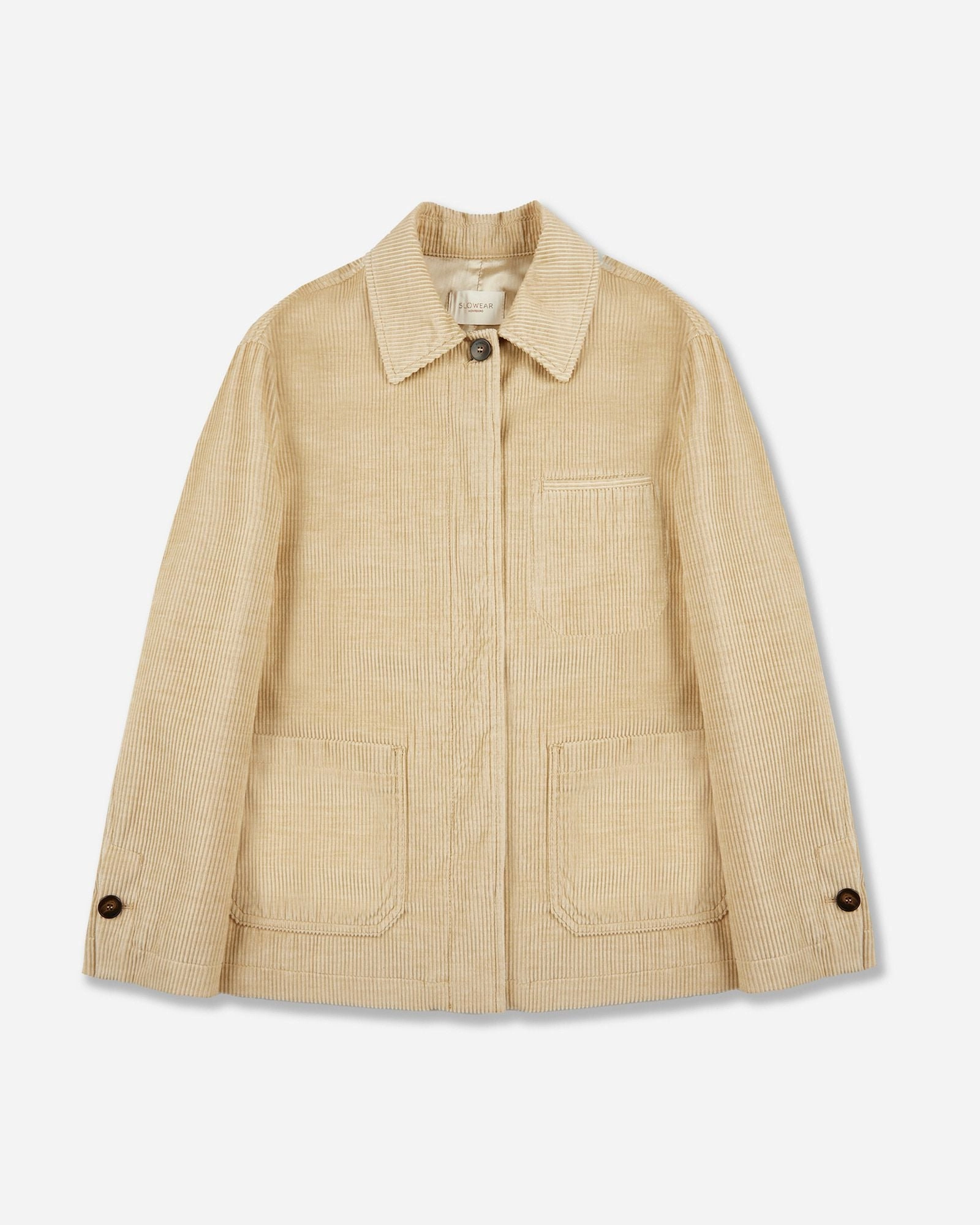 Wide fit corduroy blouson jacket Taped Edges
