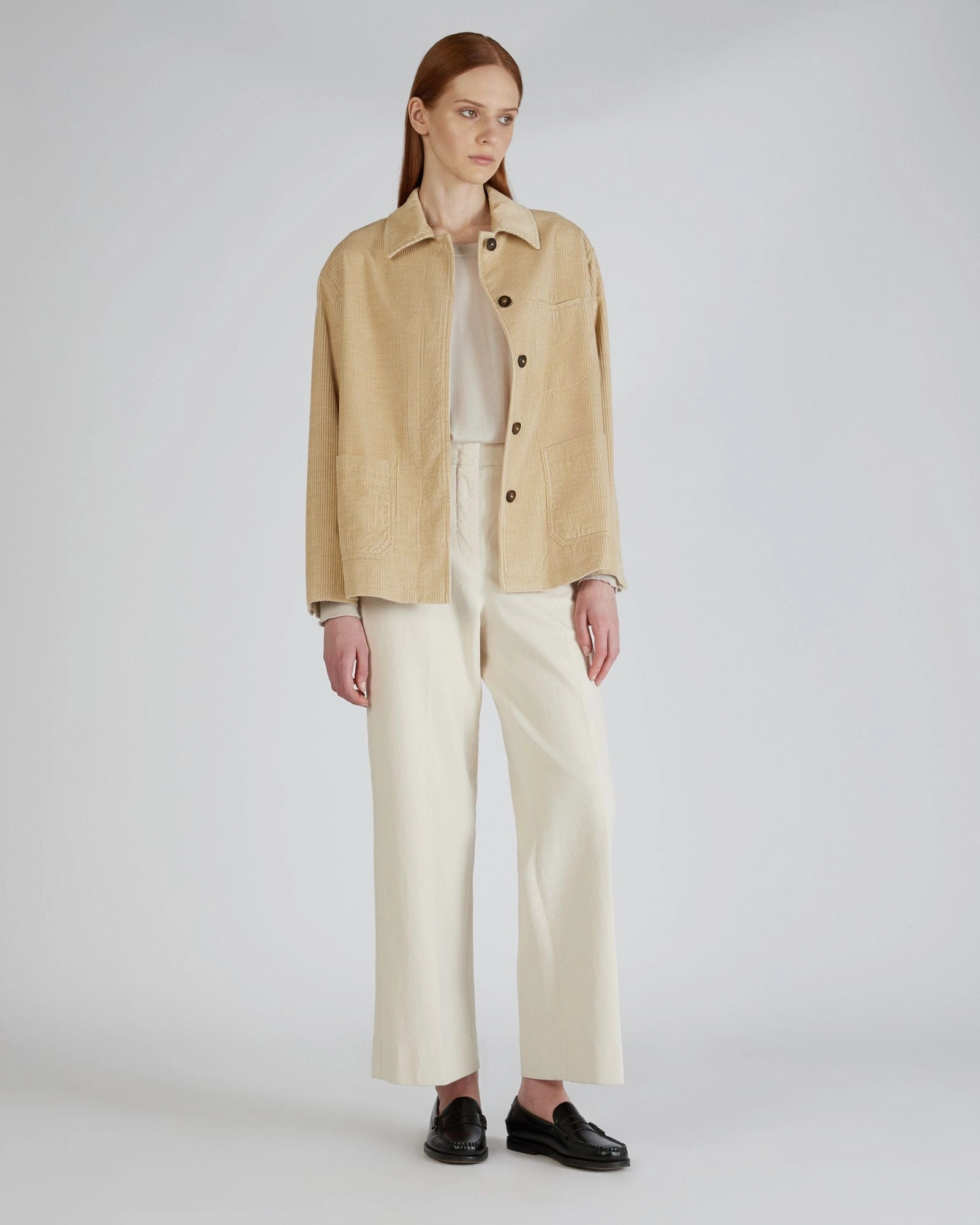 Wide fit corduroy blouson jacket Ski Use
