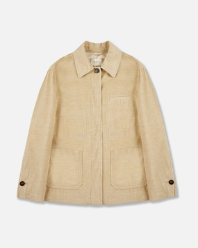Wide fit corduroy blouson jacket Taped Edges