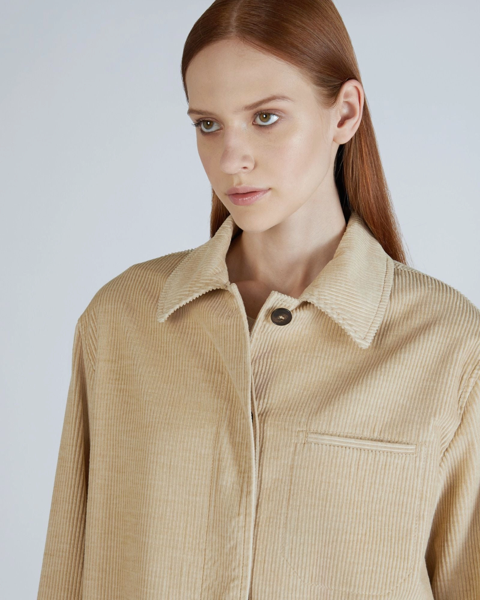 Seamless Street Fit Heat Tech Fabric Wide fit corduroy blouson jacket
