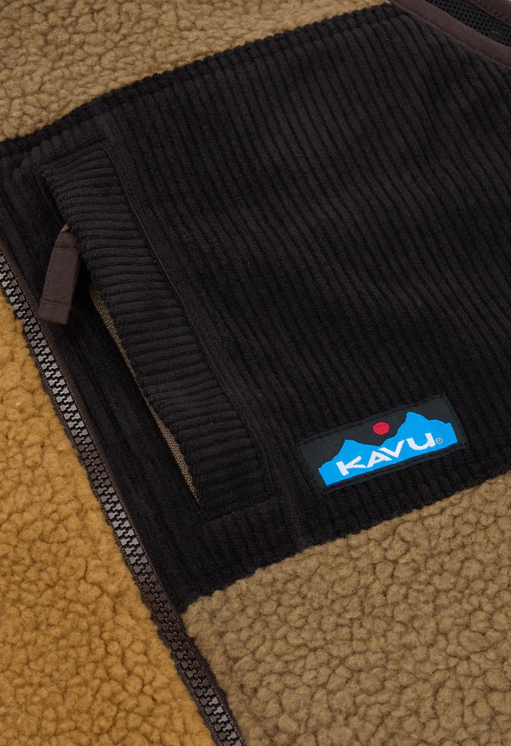 KAVU Men's Cooper Fleece Vest - Wild Wood Block Non Irritating Tags