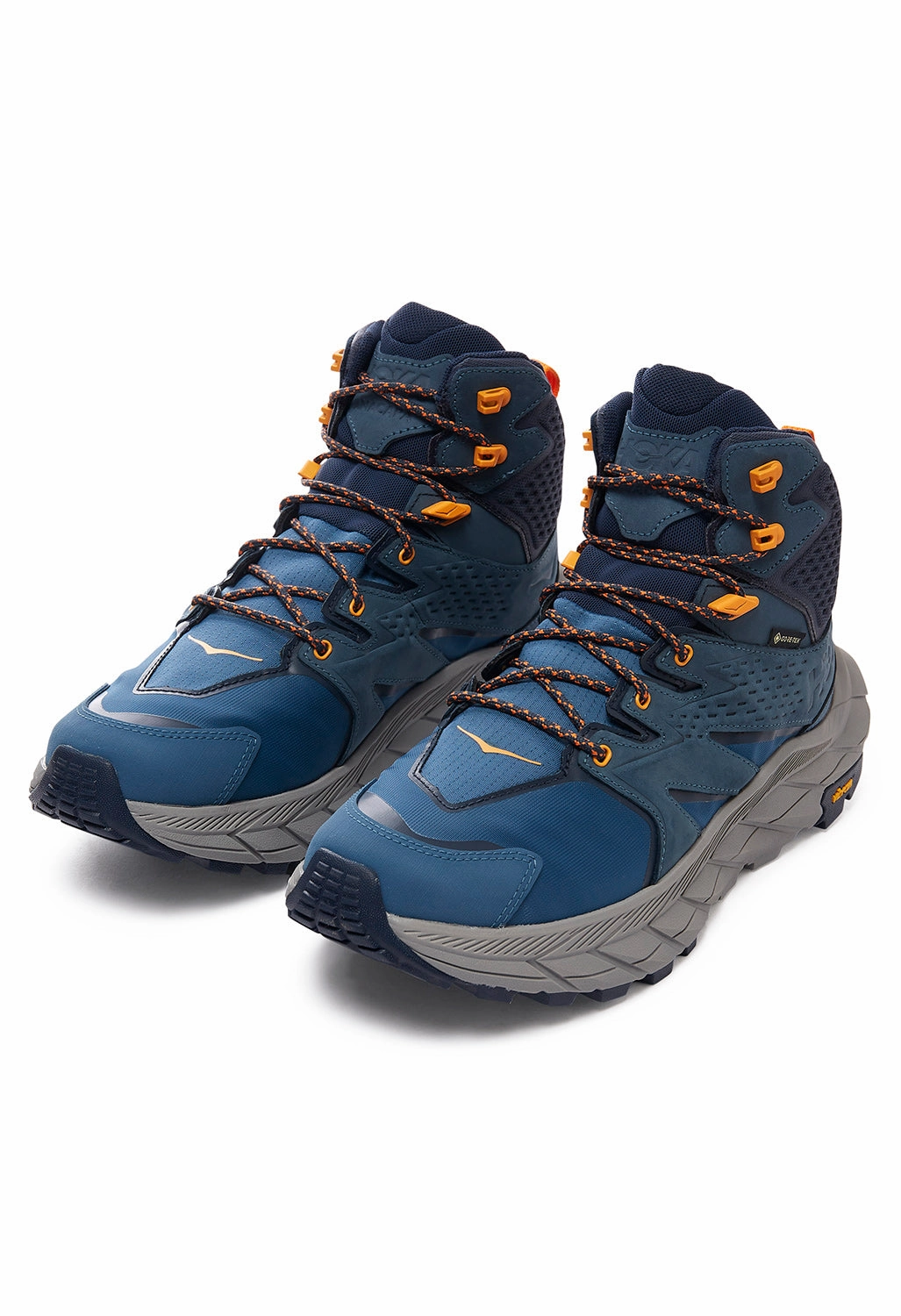 Insulated Morning Walk Hoka Anacapa Mid GORE-TEX Men's Boots - Real Teal/Outer Space