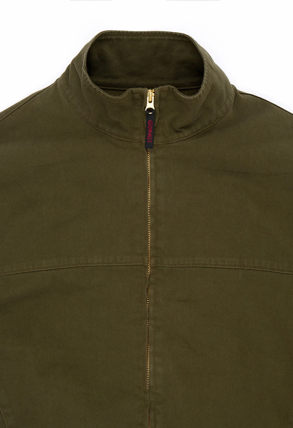 Gramicci Men's Twill-Around Jacket - Pine Lightweight Lining Asymmetric Hemline