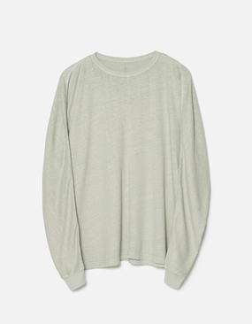 Non Chafing Edges 5245 Hemp Cross Oversized L/S T-Shirt Sage