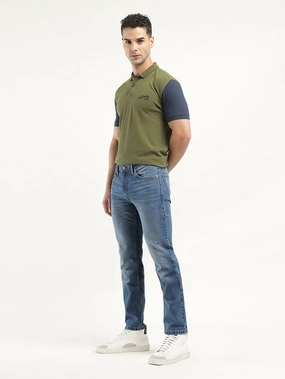 Men's 511 Indigo Slim Fit Mid Rise Jeans Daily Wear Festival Outfit