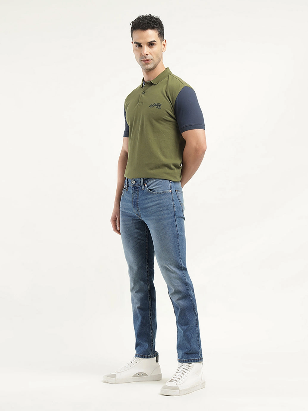 Men's 511 Indigo Slim Fit Mid Rise Jeans Essential Wardrobe