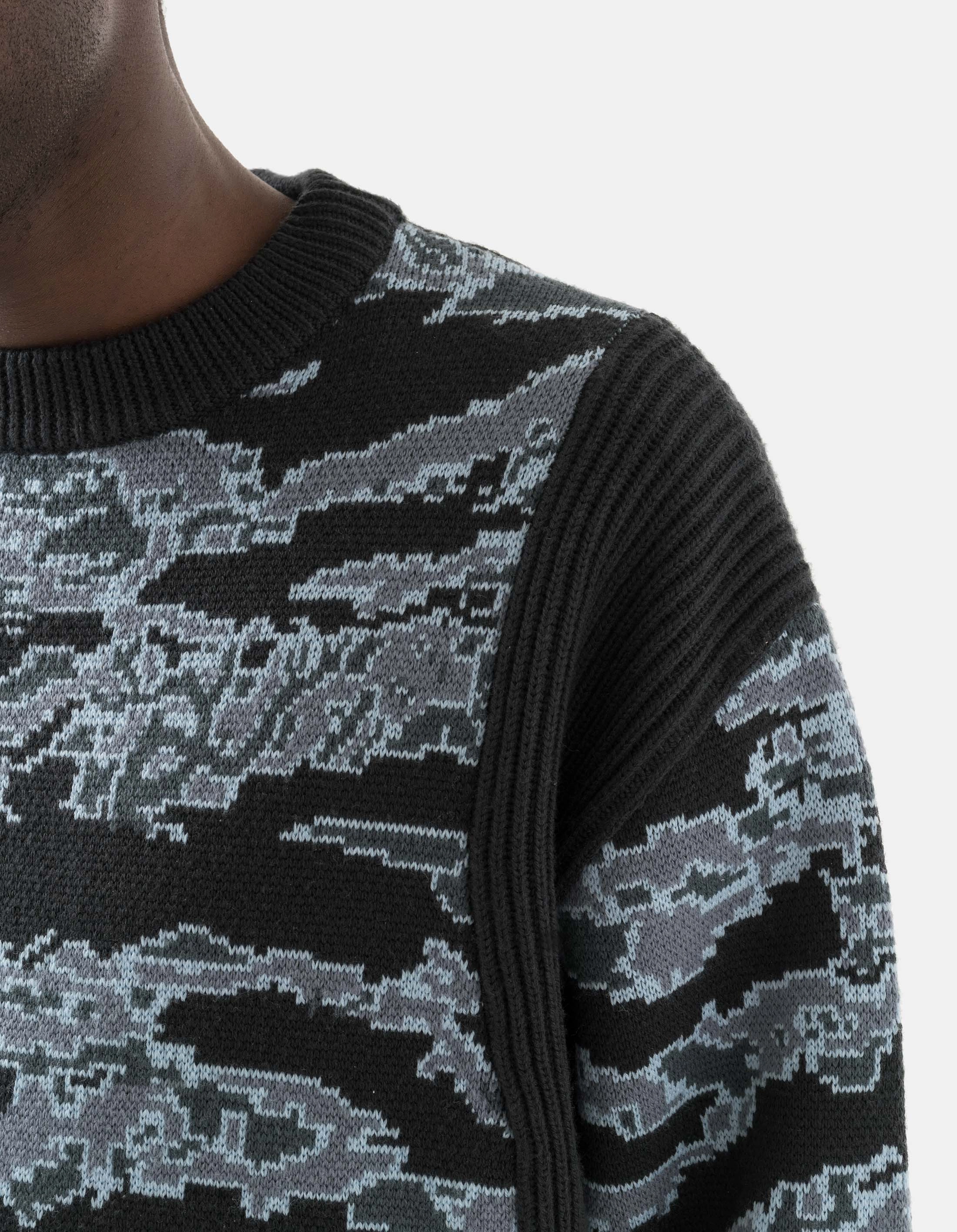 High-Quality Fabric Street-Ready Wear 2206 Maharishi Camo Knit Sweater Arctic