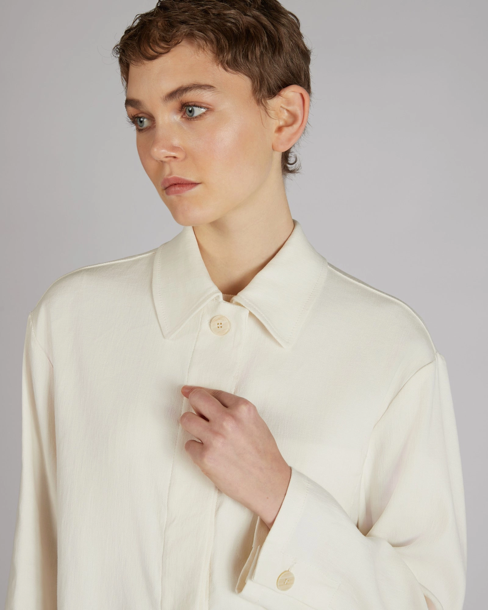 Eco Dye Process All Season Compatibility Cotton and linen panama blouse