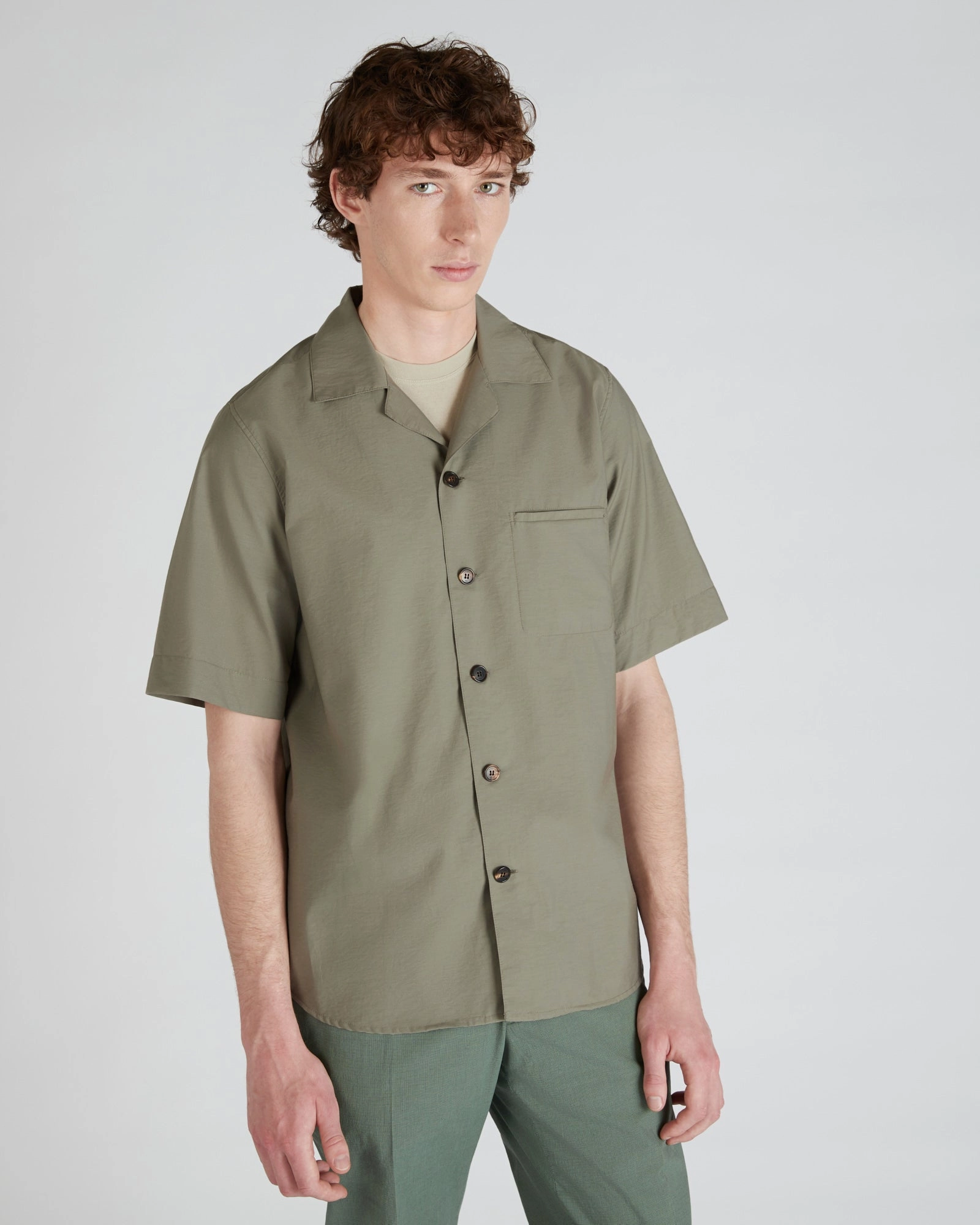 Cotton and technical fabric overshirt networking event