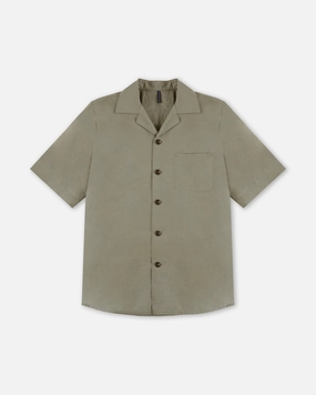 Cotton and technical fabric overshirt Relaxed Style