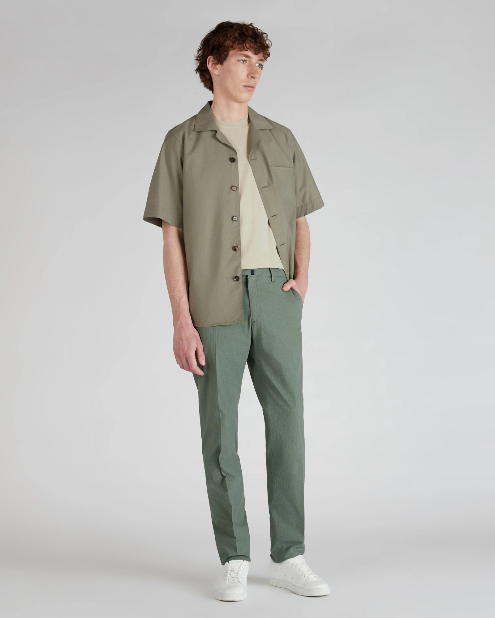 All-Day Wear Active Design Cotton and technical fabric overshirt