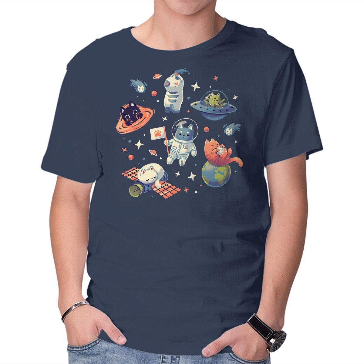 Sporty Look Cats in Space