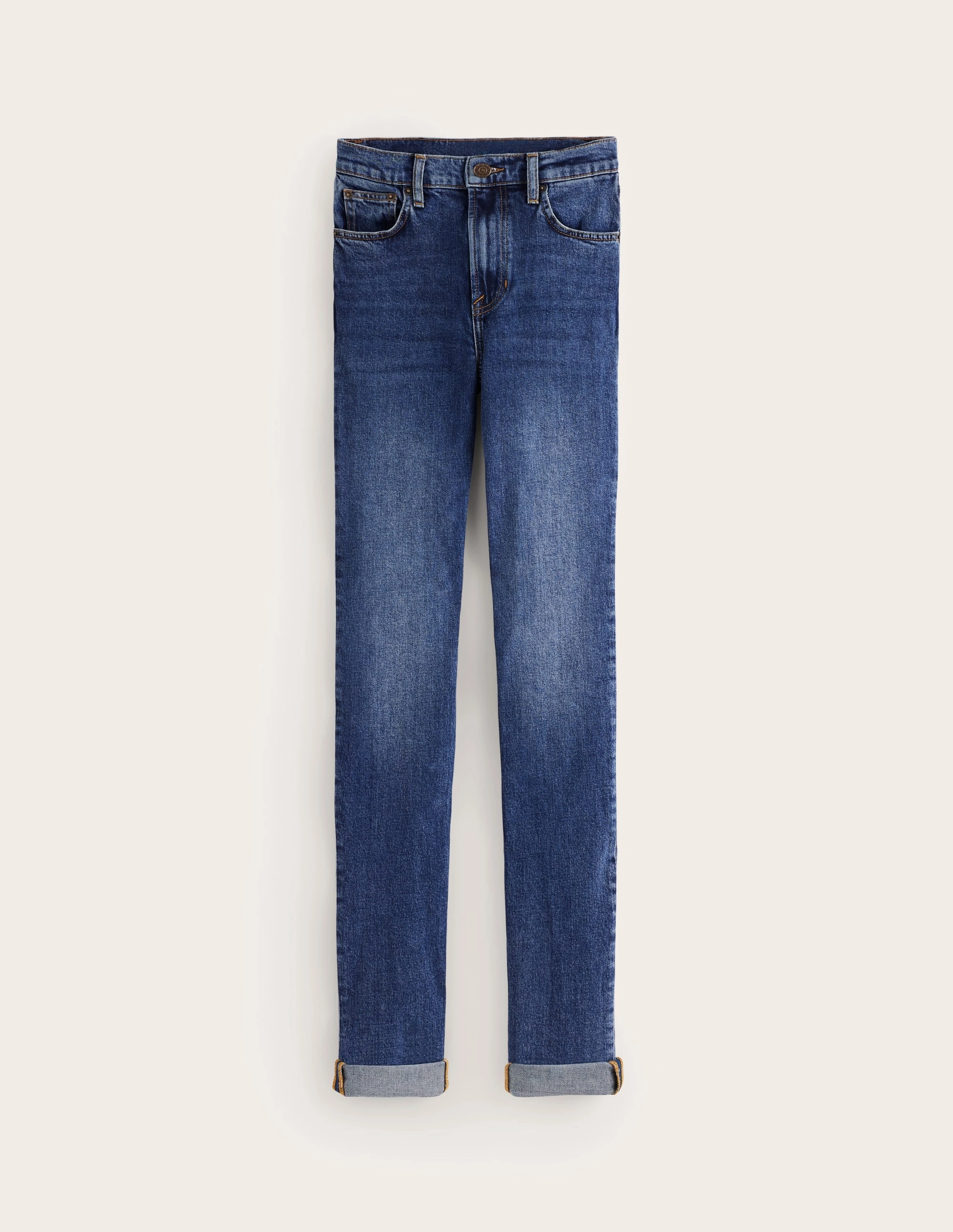 Girlfriend Jeans-Mid Vintage Casual Fit Body Shape