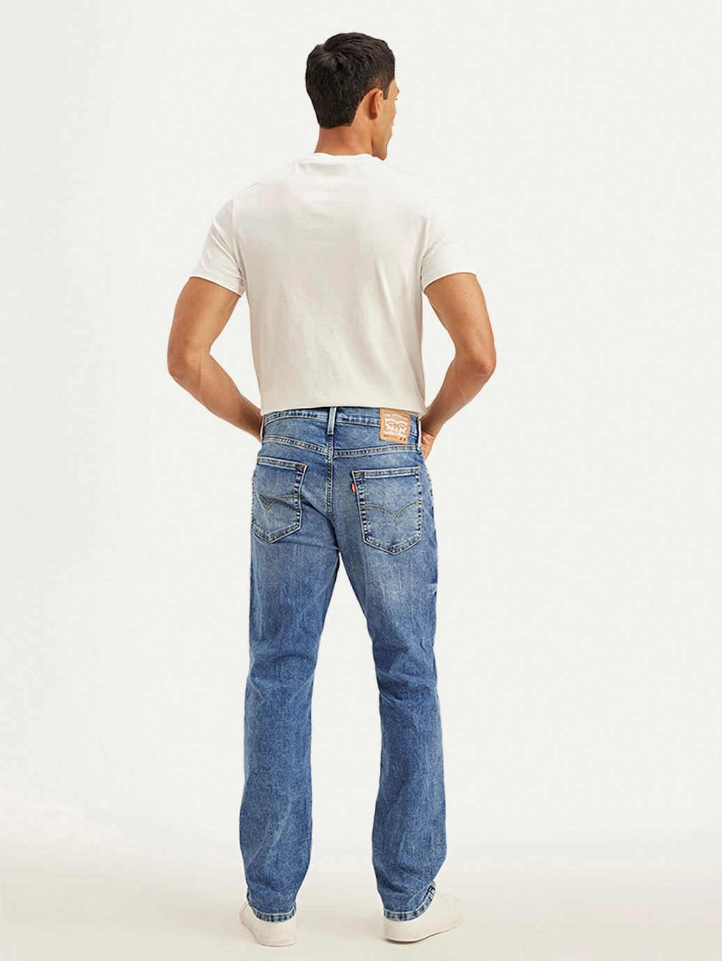 Eco Friendly Fashion Lover Morning Stroll Men's 541 Blue Athletic Tapered Fit Mid Rise Jeans