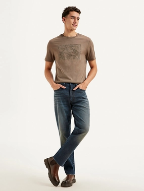 Men's Redloop 541 Blue Athletic Tapered Fit Mid Rise Jeans Fashion Uniform Neutral palette