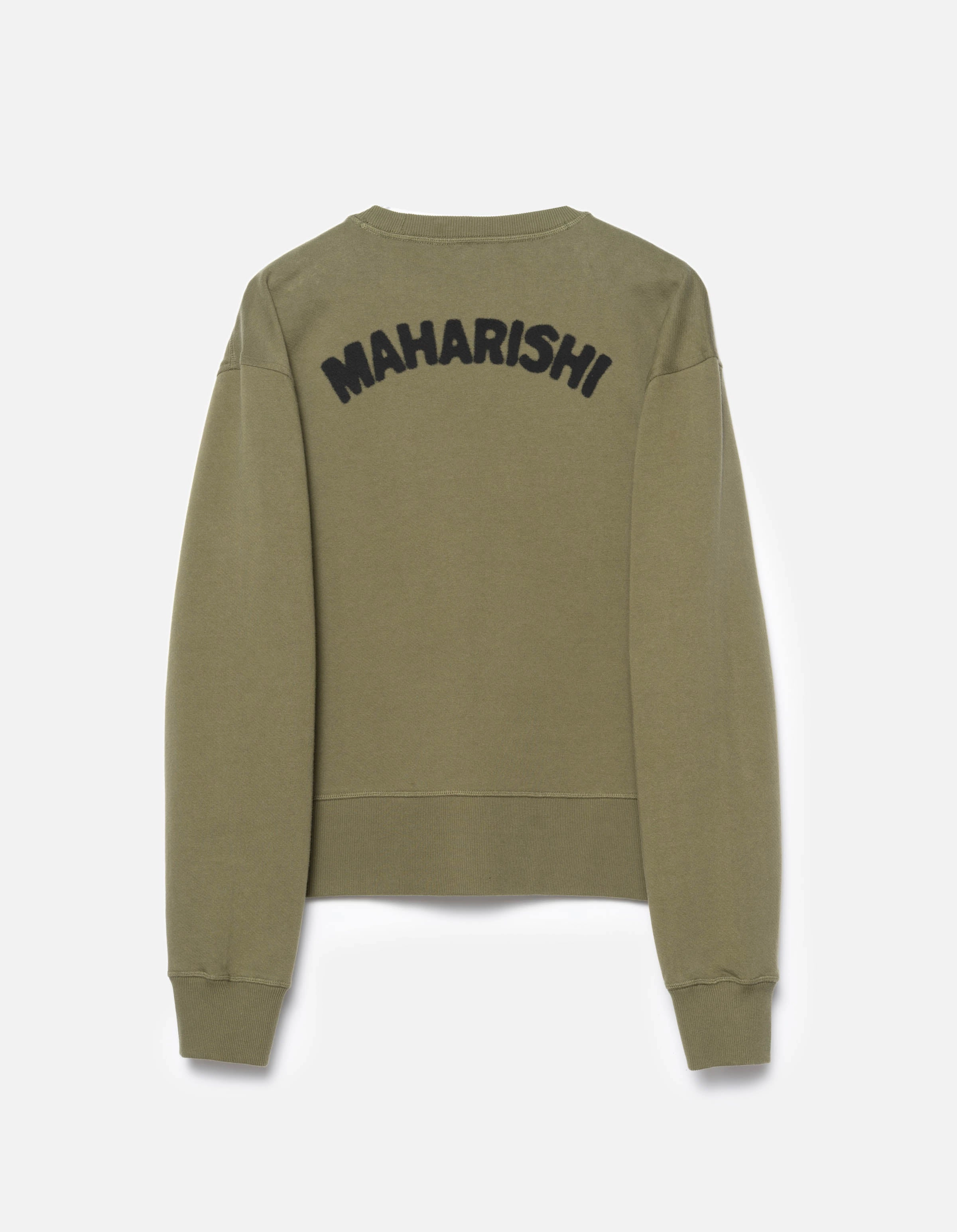 Daily Sporty Easy Wear 7124 Almighty Vintage Crew Sweat Olive OG-107F