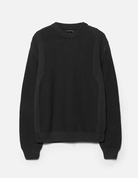 1462 Maharishi Knitted Crew Black Comfortable Wear