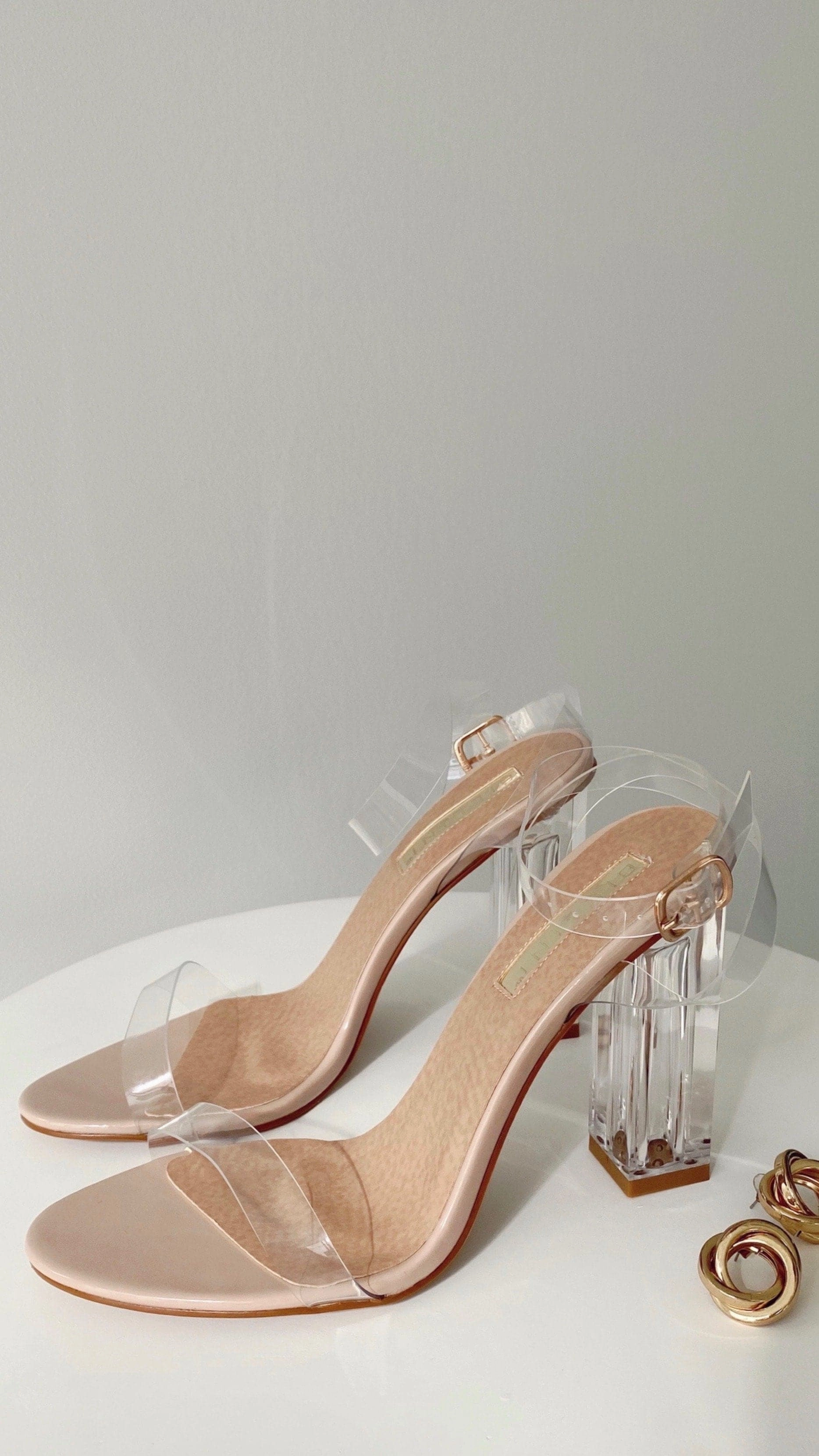 Inca Heels - Nude Patent French Glow