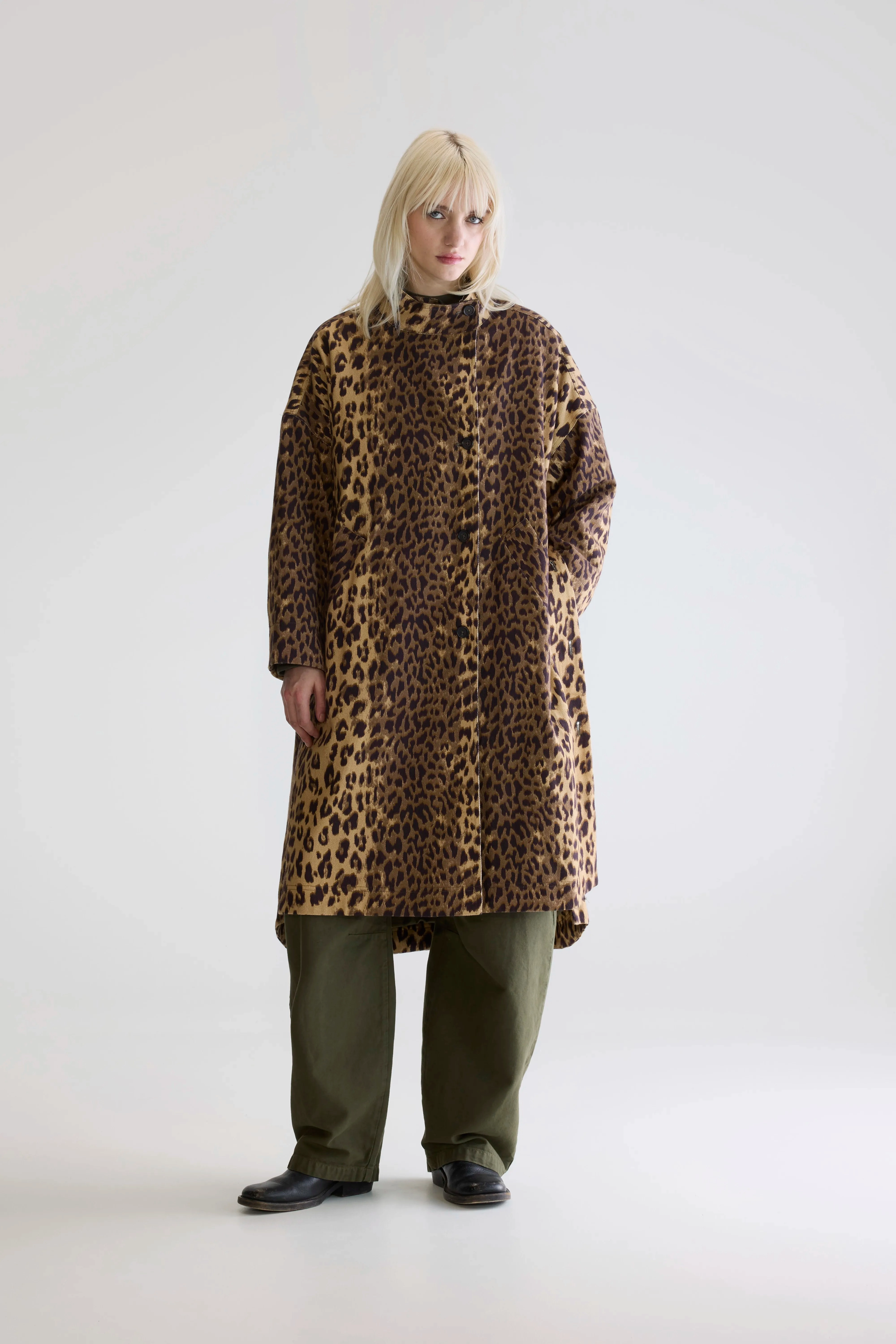 Sporty Touch Juttac leopard-print trench (252 / W / COMBO D)