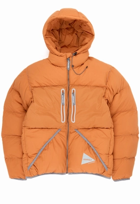 Weatherproof Zippers Gramicci x And Wander Down Jacket - ORANGE