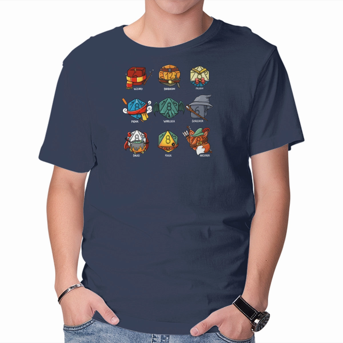 Smart Casual Trendy Fabric Dice Nerd