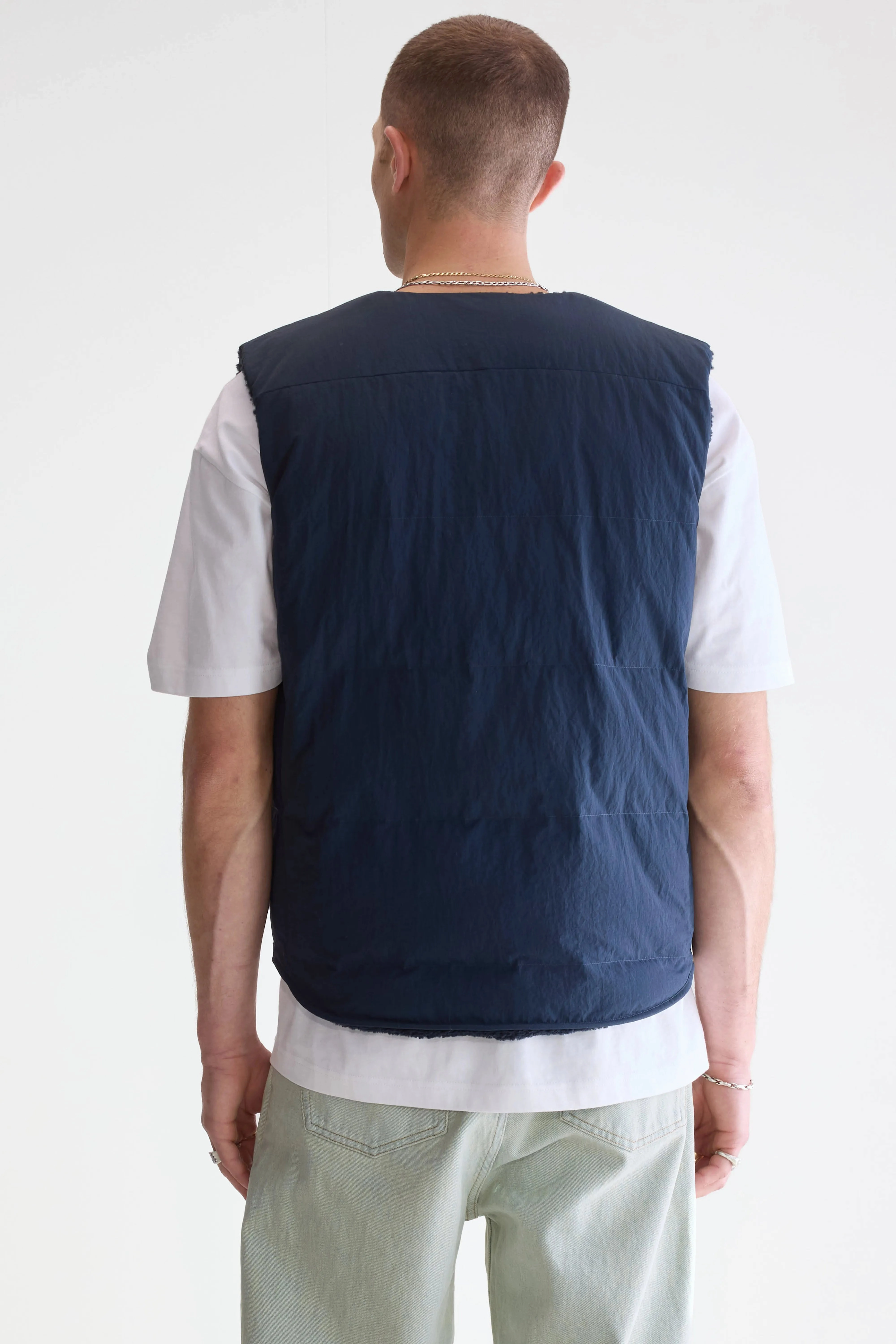 Microfiber texture Anti Pilling Surface Treatment Hocho bodywarmer (252 / M / PARKER)