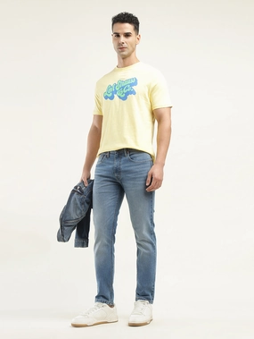 Men's 512 Indigo Slim Tapered Fit Mid Rise Jeans Cropped length Bold Earthy