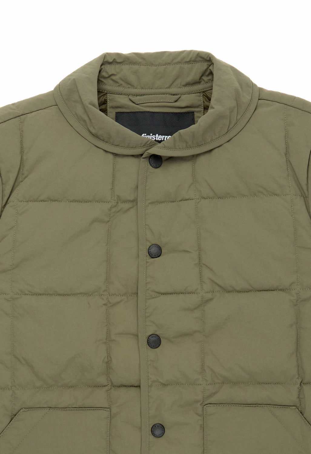 Crisp Look High Collar Design Finisterre Women's Lapwing Jacket - Olive
