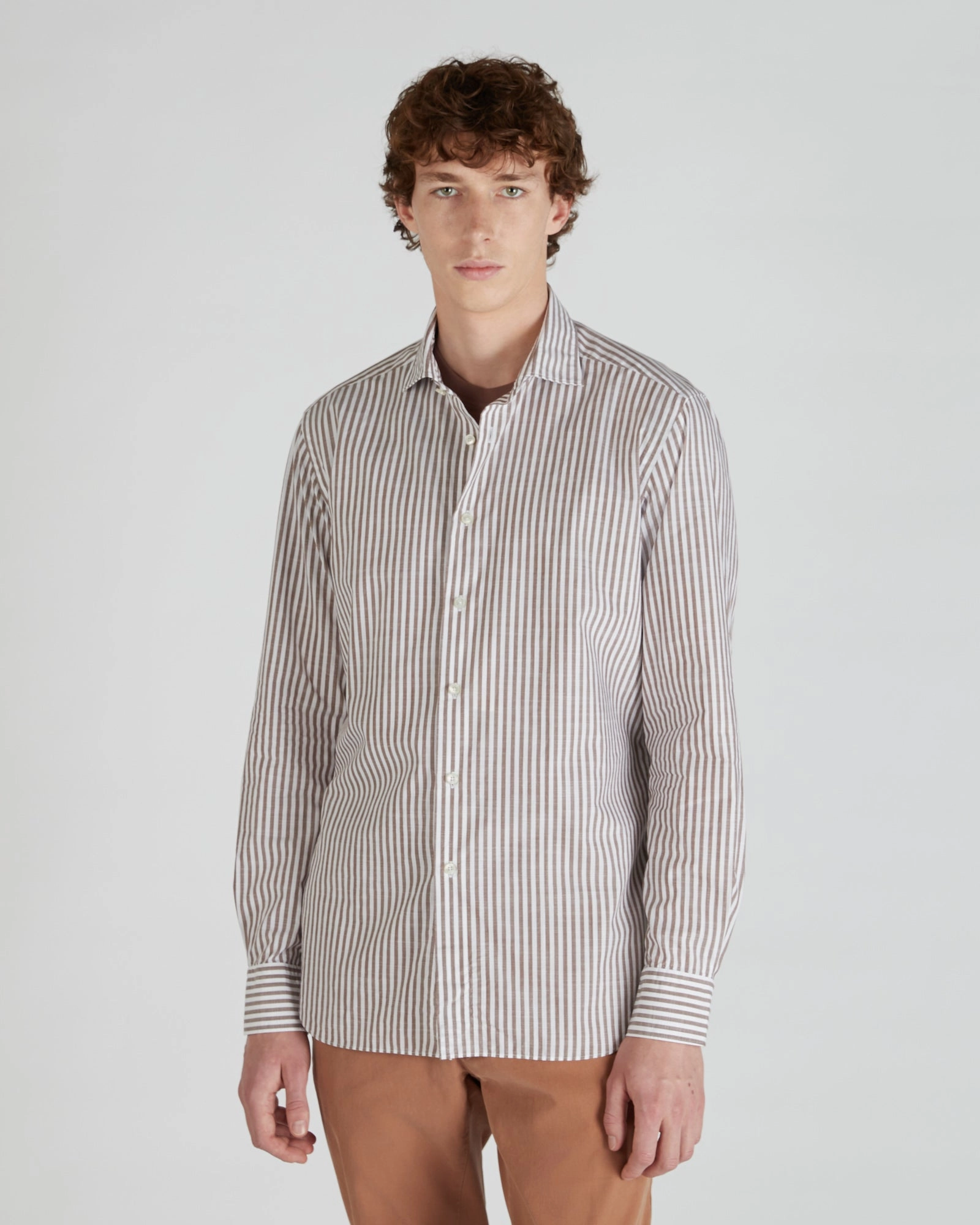 Regular-fit cotton shirt Inner Layer Tailored Style