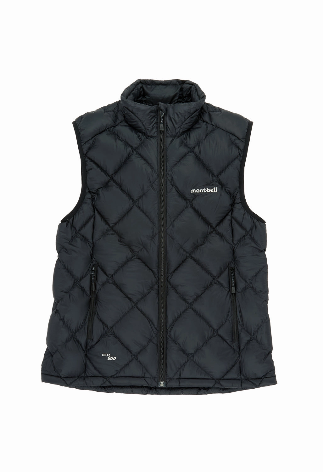 Montbell Women's Superior Down Vest - Black Contoured Back Panel HighCollarDesign