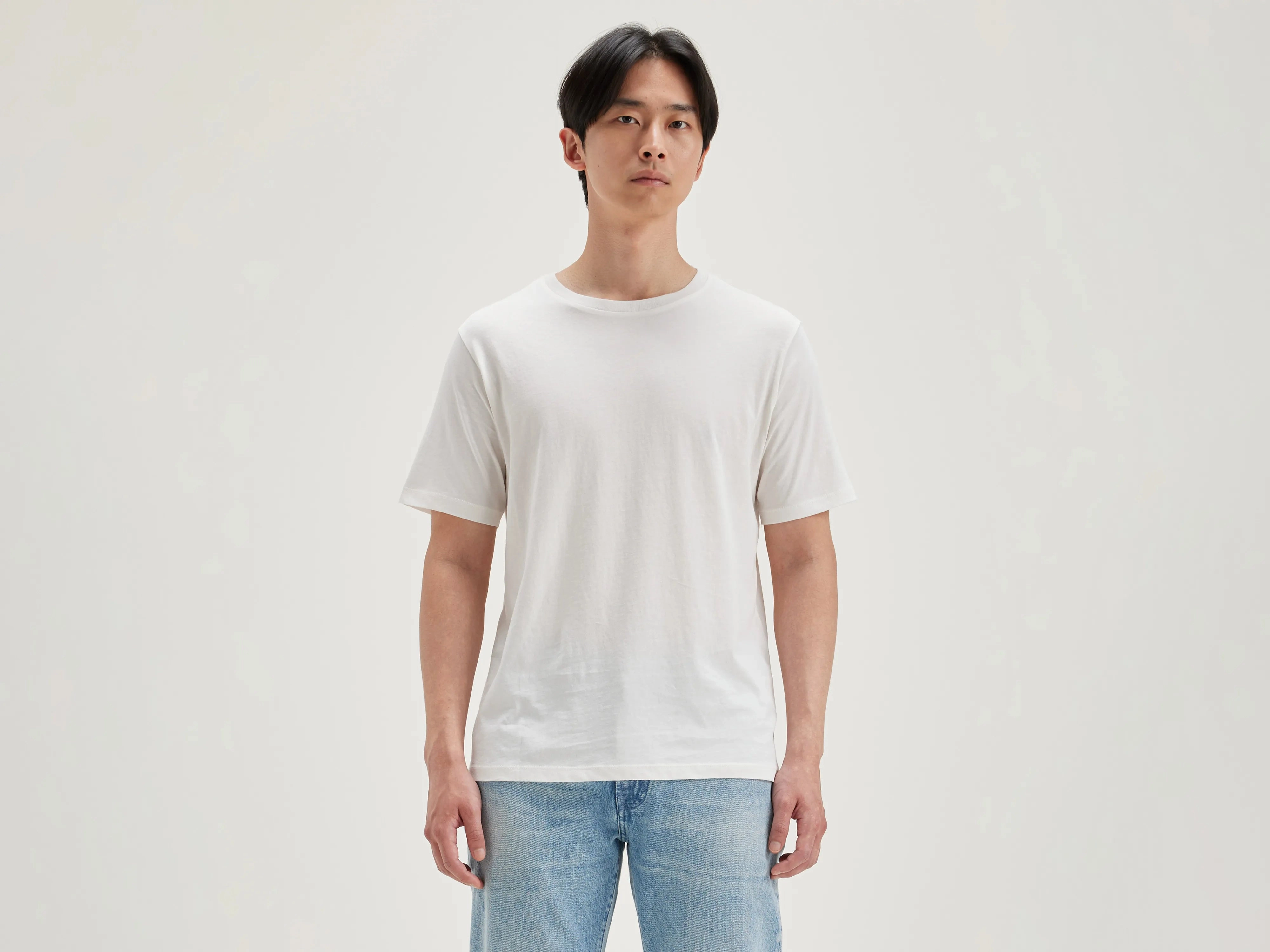 Vinx short-sleeve t-shirt (242 / M / VINTAGE WHITE) ColorfastMaterial Reinforced Seams