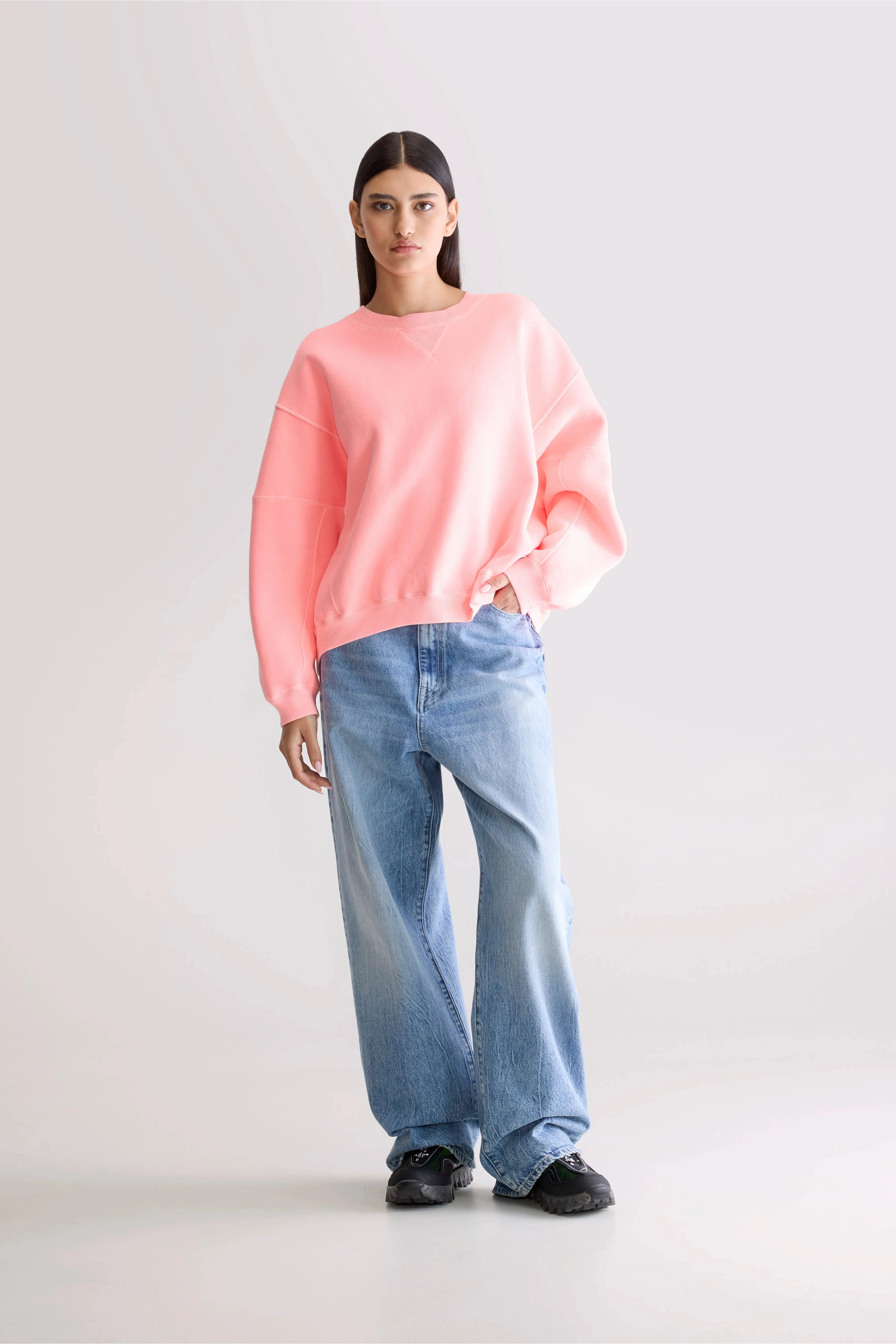 Water Resistant Comfort Design Flips crewneck sweatshirt (252 / W / FLASH WASH)