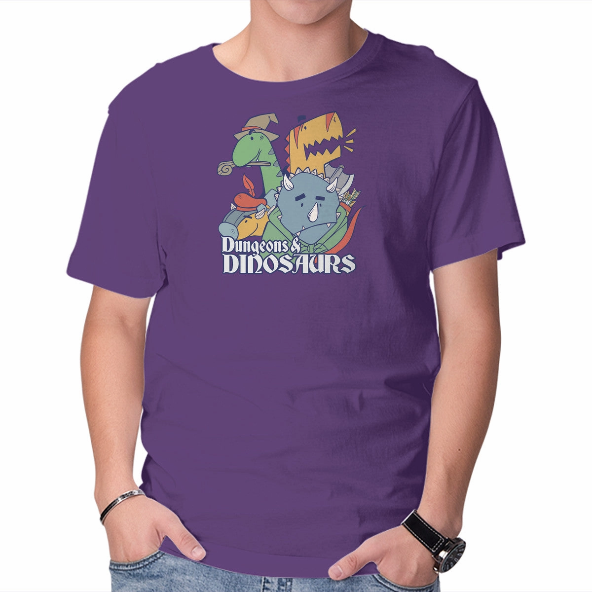 Dungeons and Dinosaurs No Fade Technology Quick-Dry Fabric